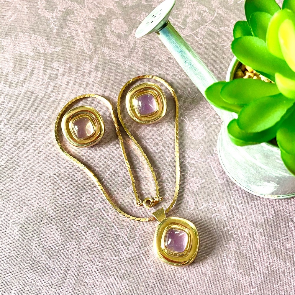 Necklace & Earring Set 80’s Amway Artistry-vintage - Picture 3 of 8
